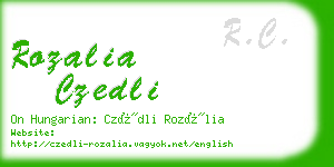 rozalia czedli business card